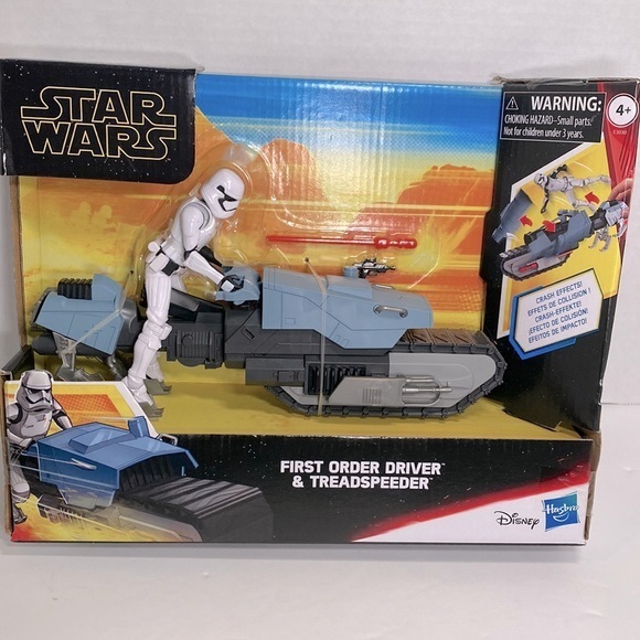 Hasbro Star Wars Galaxy Of Adventures | Giocattolo Primo Ordine Treadspeeder E Driver